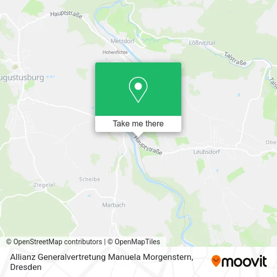 Карта Allianz Generalvertretung Manuela Morgenstern