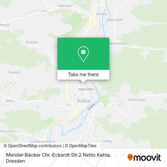 Карта Meister-Bäcker Chr.-Eckardt-Str.2 Netto Kahla