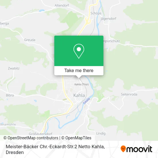 Карта Meister-Bäcker Chr.-Eckardt-Str.2 Netto Kahla