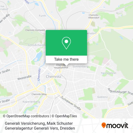 Карта Generali Versicherung, Maik Schuster Generalagentur Generali Vers