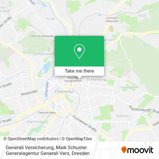 Карта Generali Versicherung, Maik Schuster Generalagentur Generali Vers