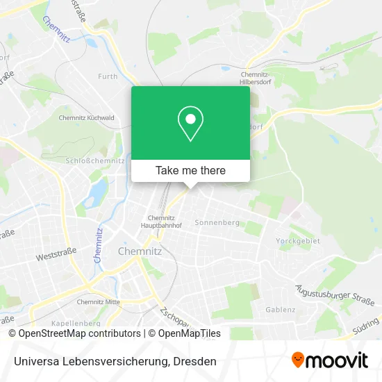 Карта Universa Lebensversicherung
