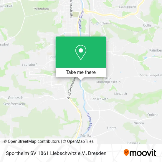 Sportheim SV 1861 Liebschwitz e.V. map