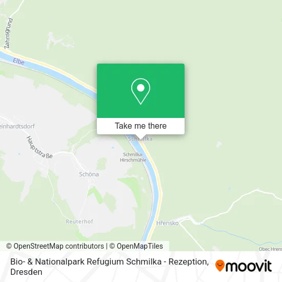 Карта Bio- & Nationalpark Refugium Schmilka - Rezeption