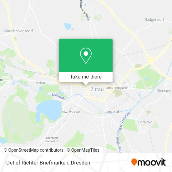 Detlef Richter Briefmarken map