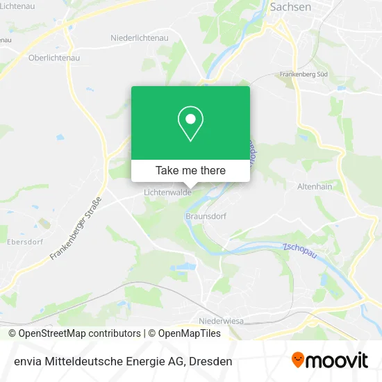 Карта envia Mitteldeutsche Energie AG