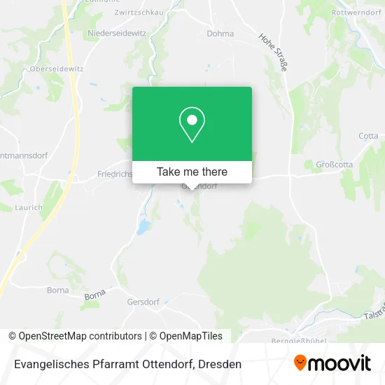 Карта Evangelisches Pfarramt Ottendorf