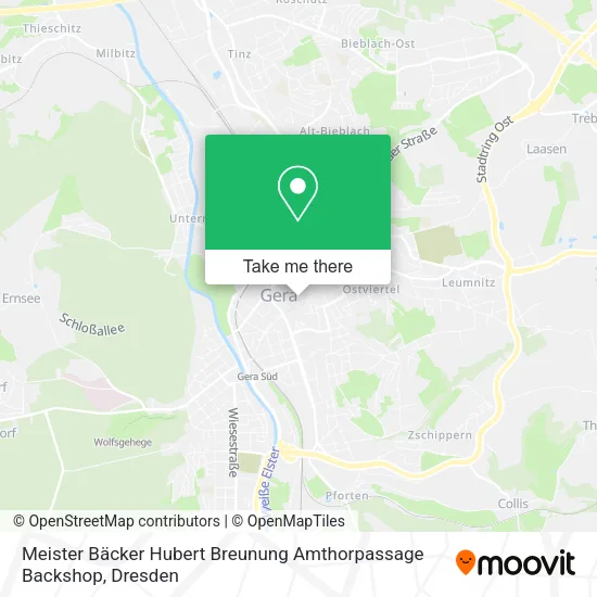 Карта Meister Bäcker Hubert Breunung Amthorpassage Backshop