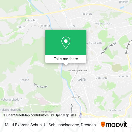 Карта Multi-Express Schuh- U. Schlüsselservice