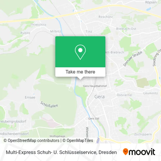 Карта Multi-Express Schuh- U. Schlüsselservice