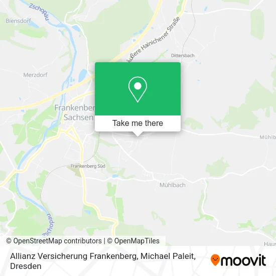 Карта Allianz Versicherung Frankenberg, Michael Paleit