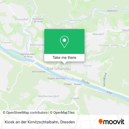 Карта Kiosk an der Kirnitzschtalbahn