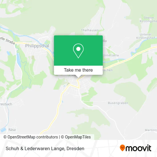 Карта Schuh & Lederwaren Lange