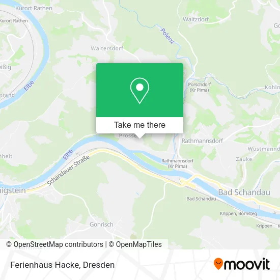 Карта Ferienhaus Hacke