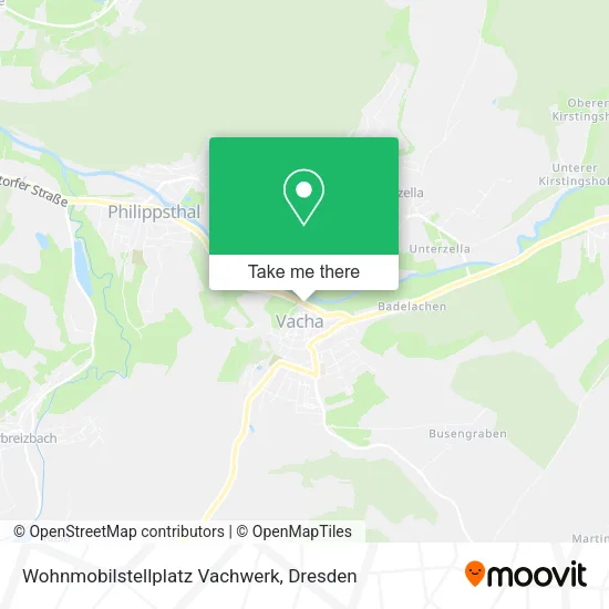 Карта Wohnmobilstellplatz Vachwerk