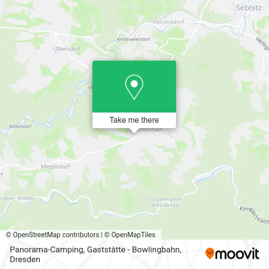 Карта Panorama-Camping, Gaststätte - Bowlingbahn