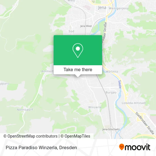 Карта Pizza Paradiso Winzerla