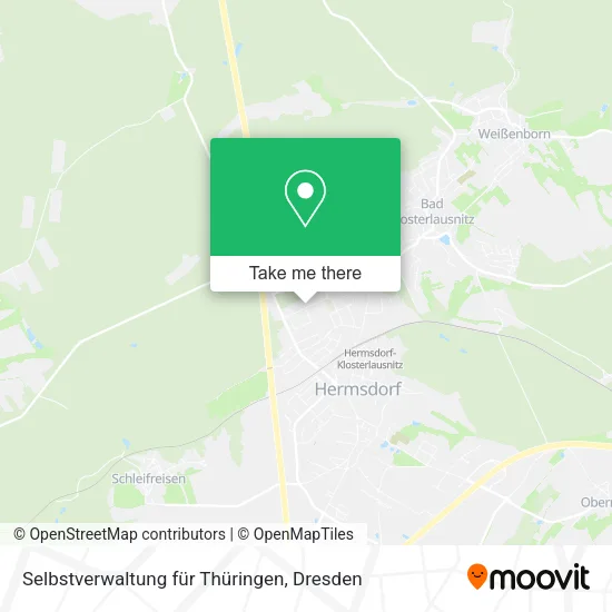 Карта Selbstverwaltung für Thüringen