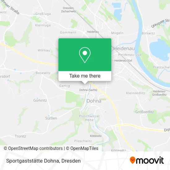 Карта Sportgaststätte Dohna