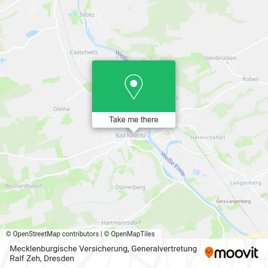 Карта Mecklenburgische Versicherung, Generalvertretung Ralf Zeh