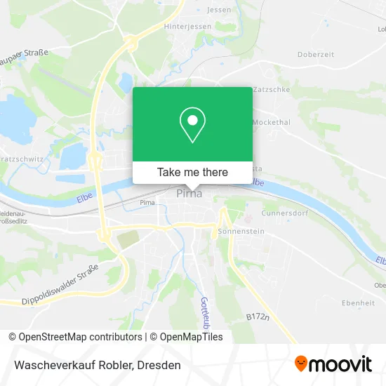 Wascheverkauf Robler map
