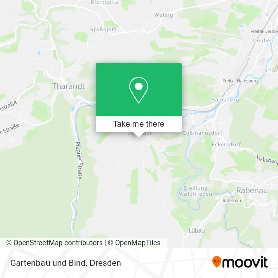 Карта Gartenbau und Bind