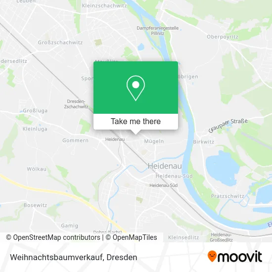Карта Weihnachtsbaumverkauf
