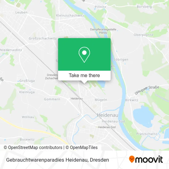 Карта Gebrauchtwarenparadies Heidenau