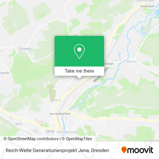 Карта Reich-Weite Generationenprojekt Jena