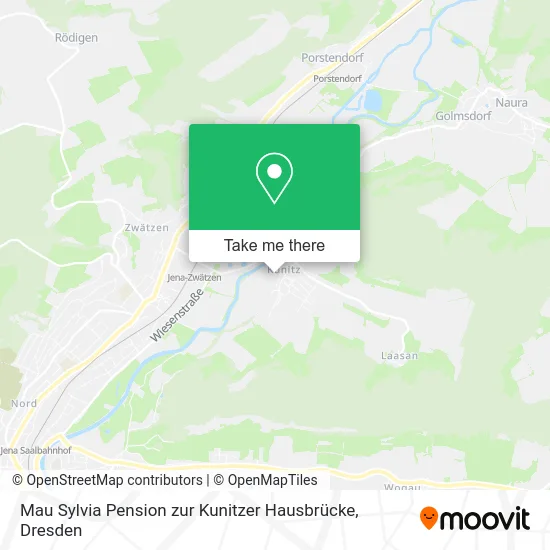 Mau Sylvia Pension zur Kunitzer Hausbrücke map