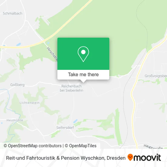 Карта Reit-und Fahrtouristik & Pension Wyschkon