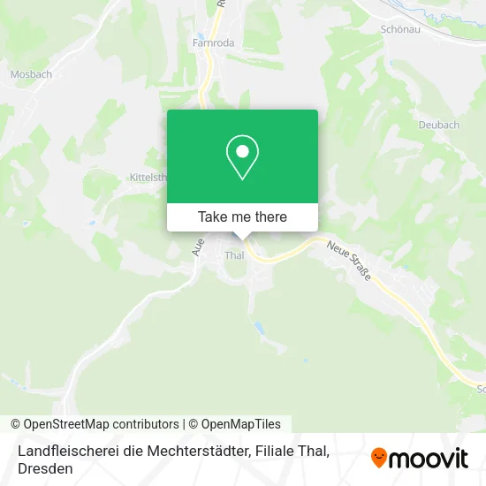 Карта Landfleischerei die Mechterstädter, Filiale Thal