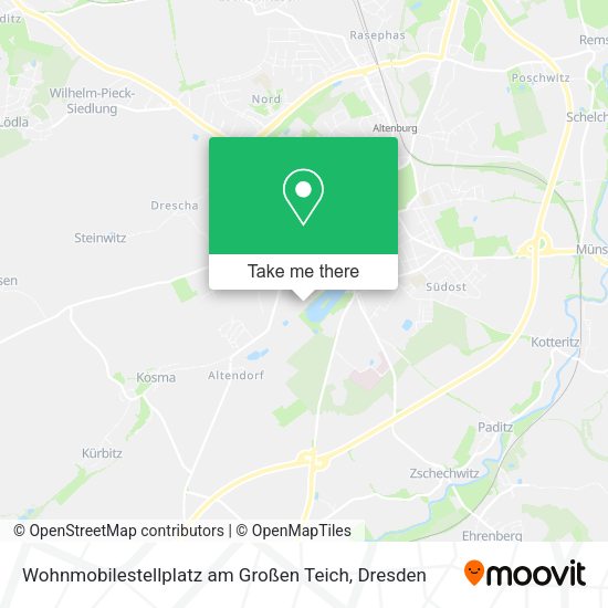 Карта Wohnmobilestellplatz am Großen Teich