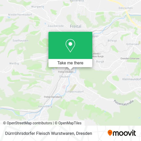 Карта Dürrröhrsdorfer Fleisch Wurstwaren