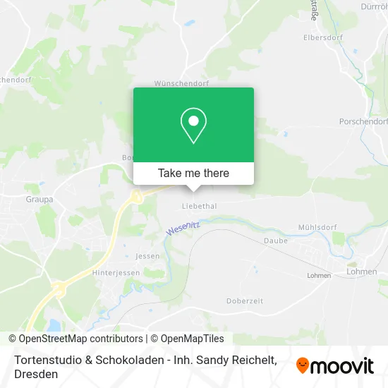 Карта Tortenstudio & Schokoladen - Inh. Sandy Reichelt