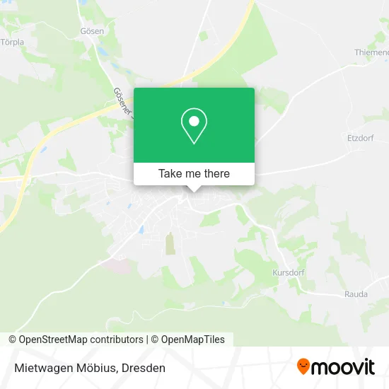 Карта Mietwagen Möbius