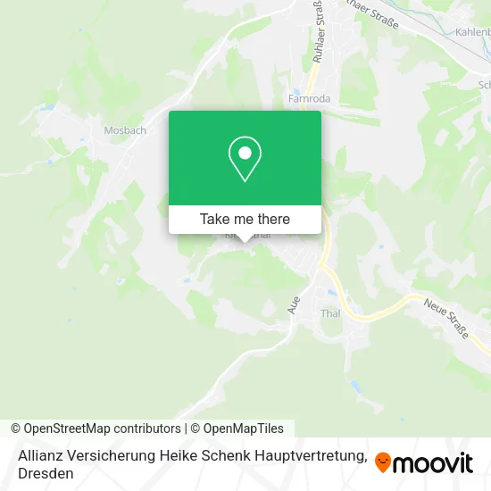 Карта Allianz Versicherung Heike Schenk Hauptvertretung