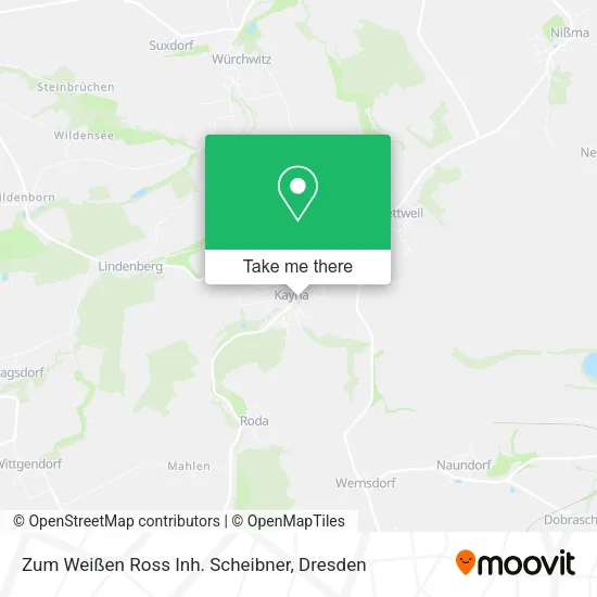 Карта Zum Weißen Ross Inh. Scheibner