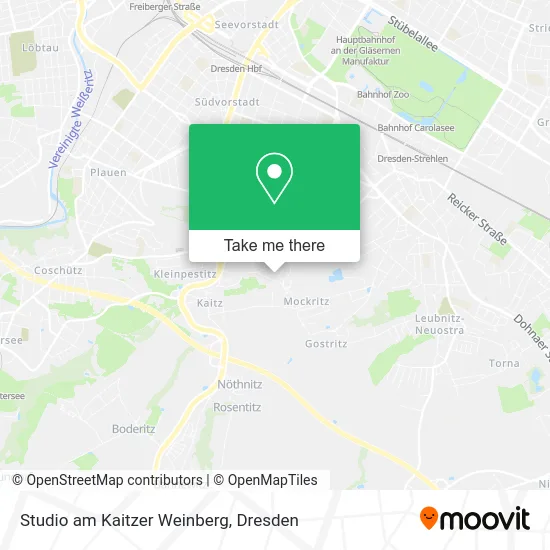 Карта Studio am Kaitzer Weinberg