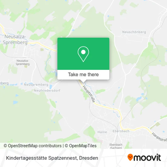 Карта Kindertagesstätte Spatzennest