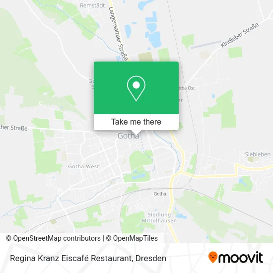 Карта Regina Kranz Eiscafé Restaurant