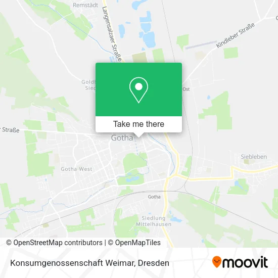 Карта Konsumgenossenschaft Weimar