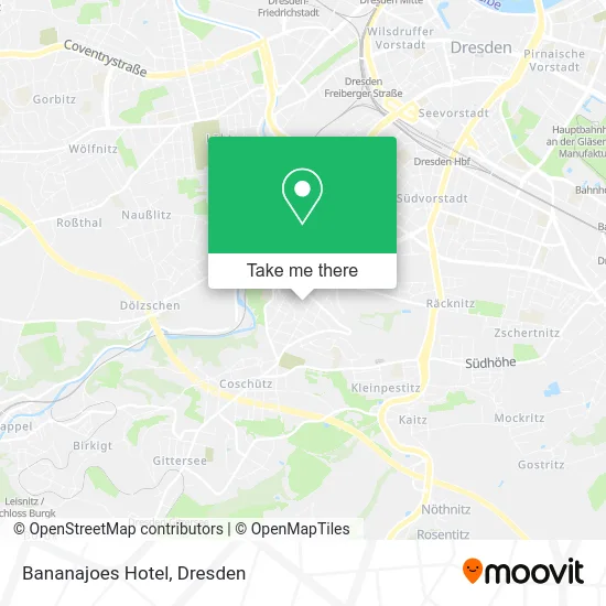 Bananajoes Hotel map