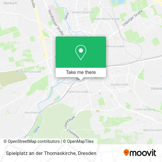 Карта Spielplatz an der Thomaskirche