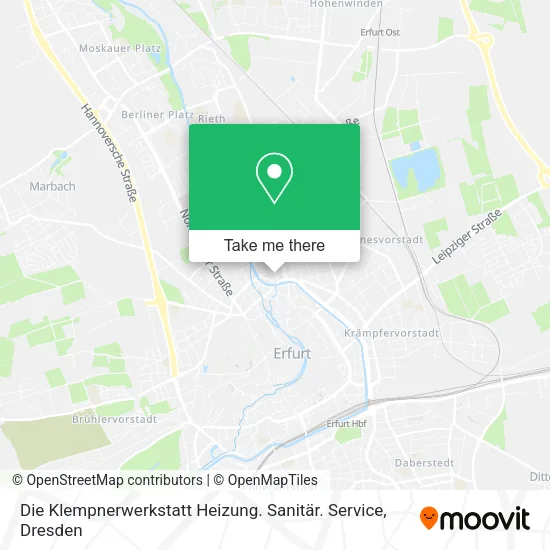 Карта Die Klempnerwerkstatt Heizung. Sanitär. Service