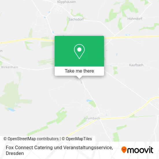 Карта Fox Connect Catering und Veranstaltungsservice