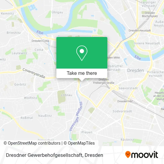Карта Dresdner Gewerbehofgesellschaft