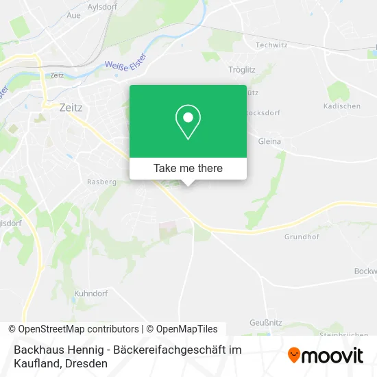 Backhaus Hennig - Bäckereifachgeschäft im Kaufland map