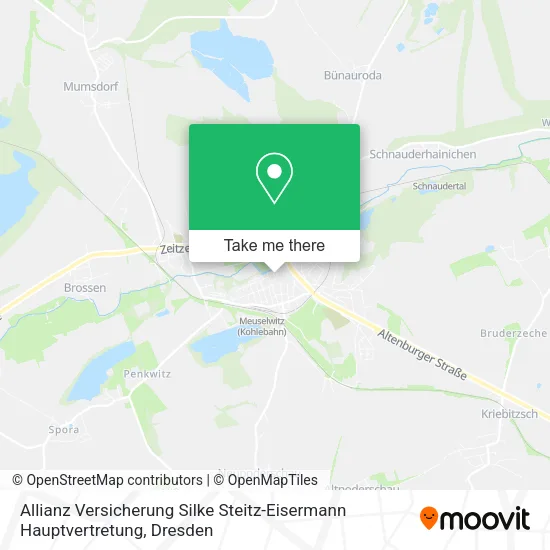 Карта Allianz Versicherung Silke Steitz-Eisermann Hauptvertretung