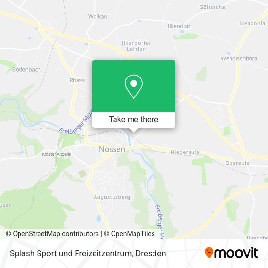 Карта Splash Sport und Freizeitzentrum